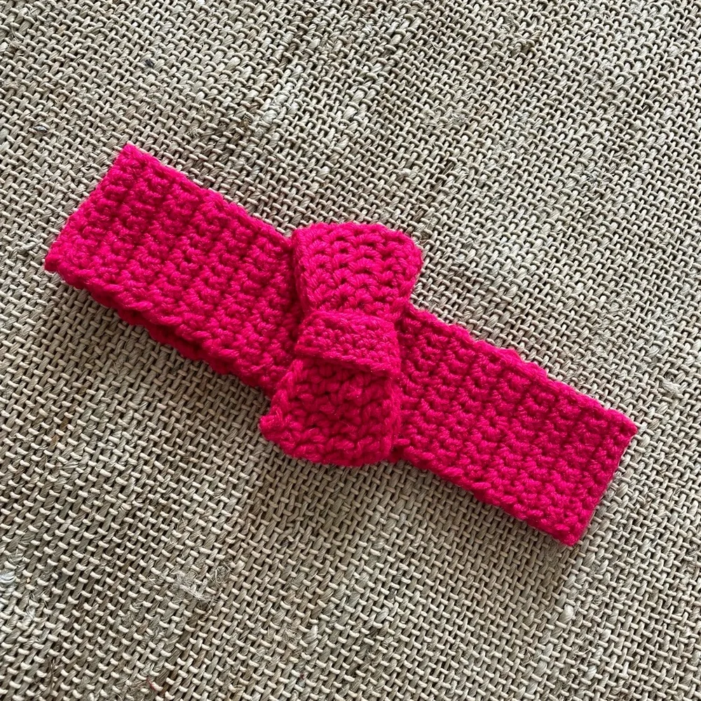 ZARA Handmade Pink Knit Headband for Kids